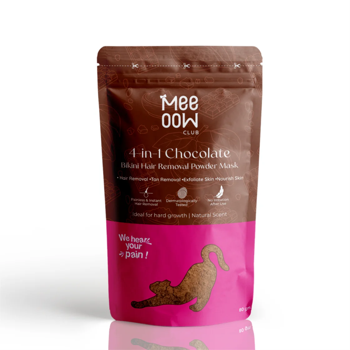 4-in-1 Chocolate Bikini Hair Removal Wax Powder Mask - Image 11