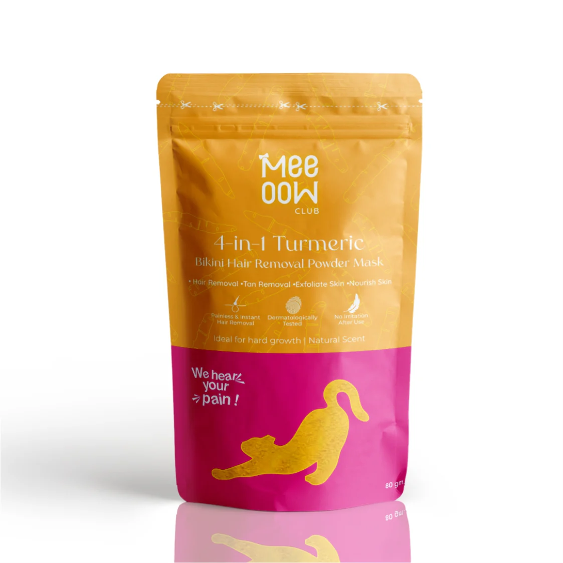 4-in-1 Turmeric Bikini Hair Removal Wax Powder Mask - Image 11