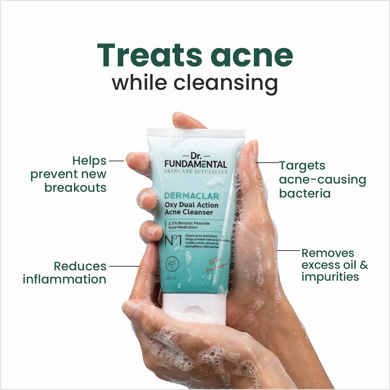 N0.1 Dermaclar Oxy Acne Cleanser - Image 7