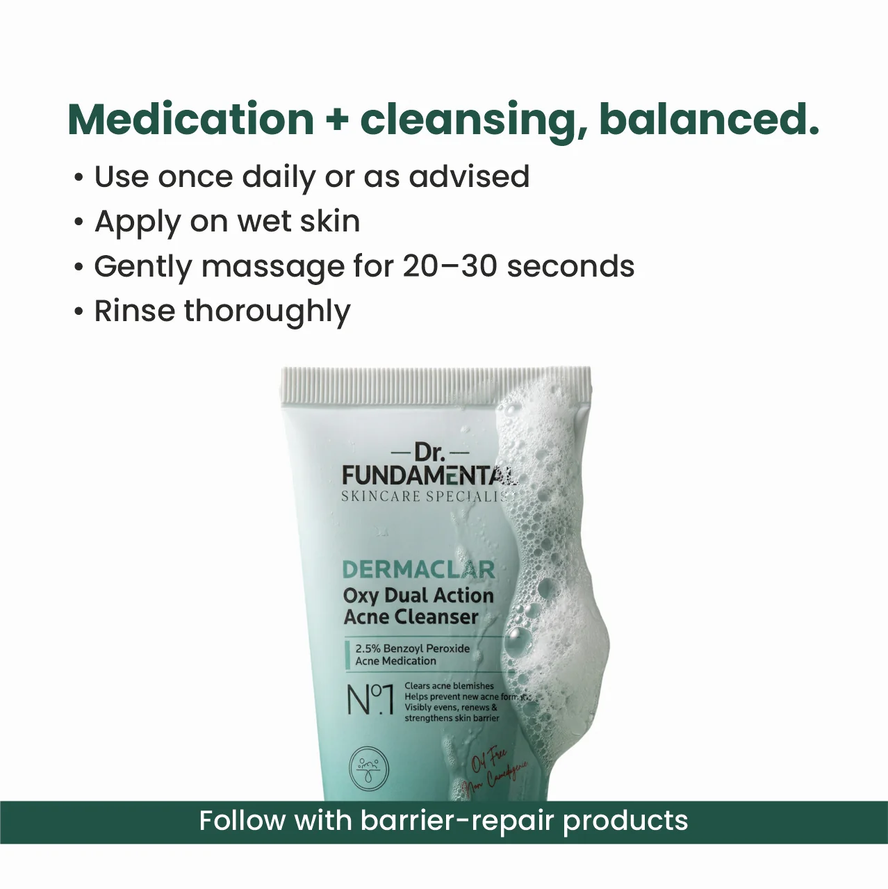 N0.1 Dermaclar Oxy Acne Cleanser - Image 8